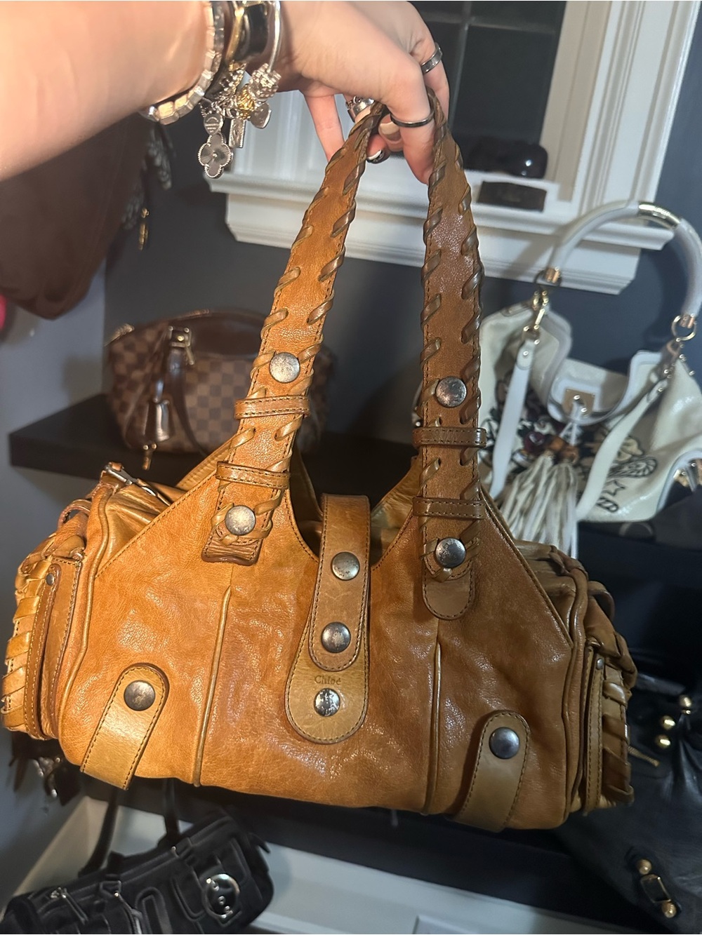 Chloé Silverado shoulder bag Vintage tan leather